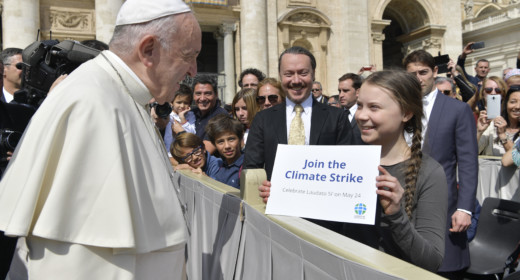 Pope meeting Greta