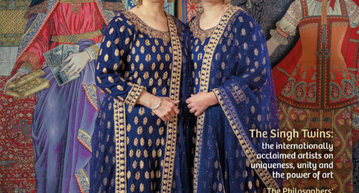 The Singh Twins at Norwich Castle Museum and Art Gallery with their 'Slaves of Fashion' exhibition, courtesy and copyright Denisa Ilie.